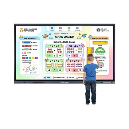 75 tommer digitalt bord